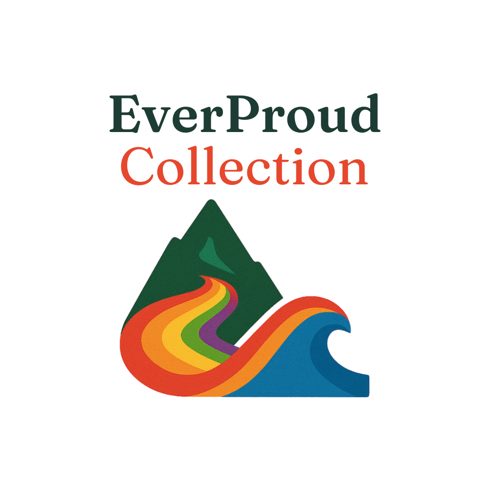 EverProud collection logo for minimalist Pride-inspired apparel and accessories