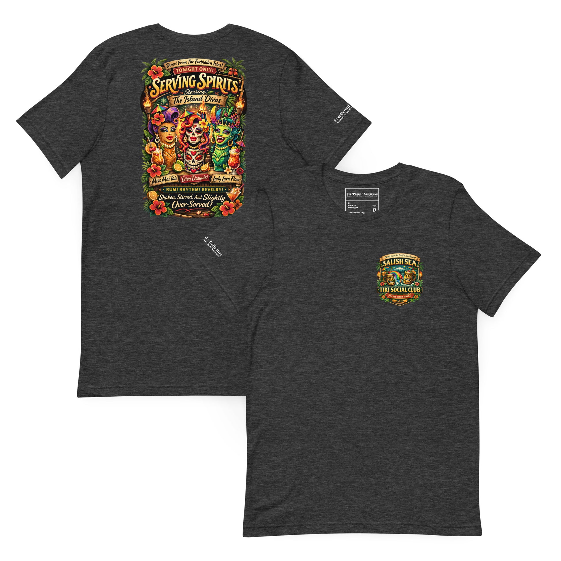 Serving Spirits Retro Tiki T-Shirt from EverProud + Collective