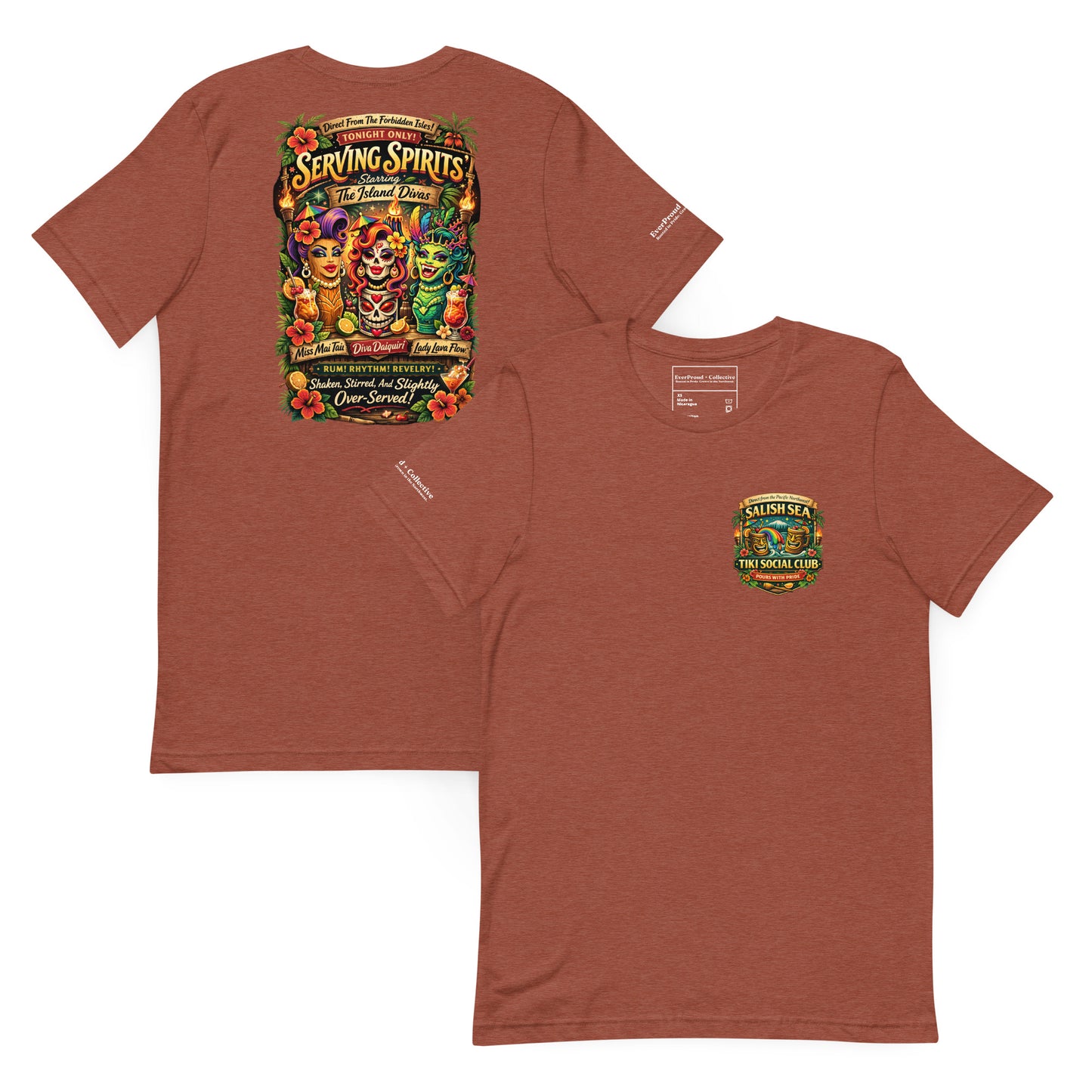 Serving Spirits Retro Tiki T-Shirt from EverProud + Collective