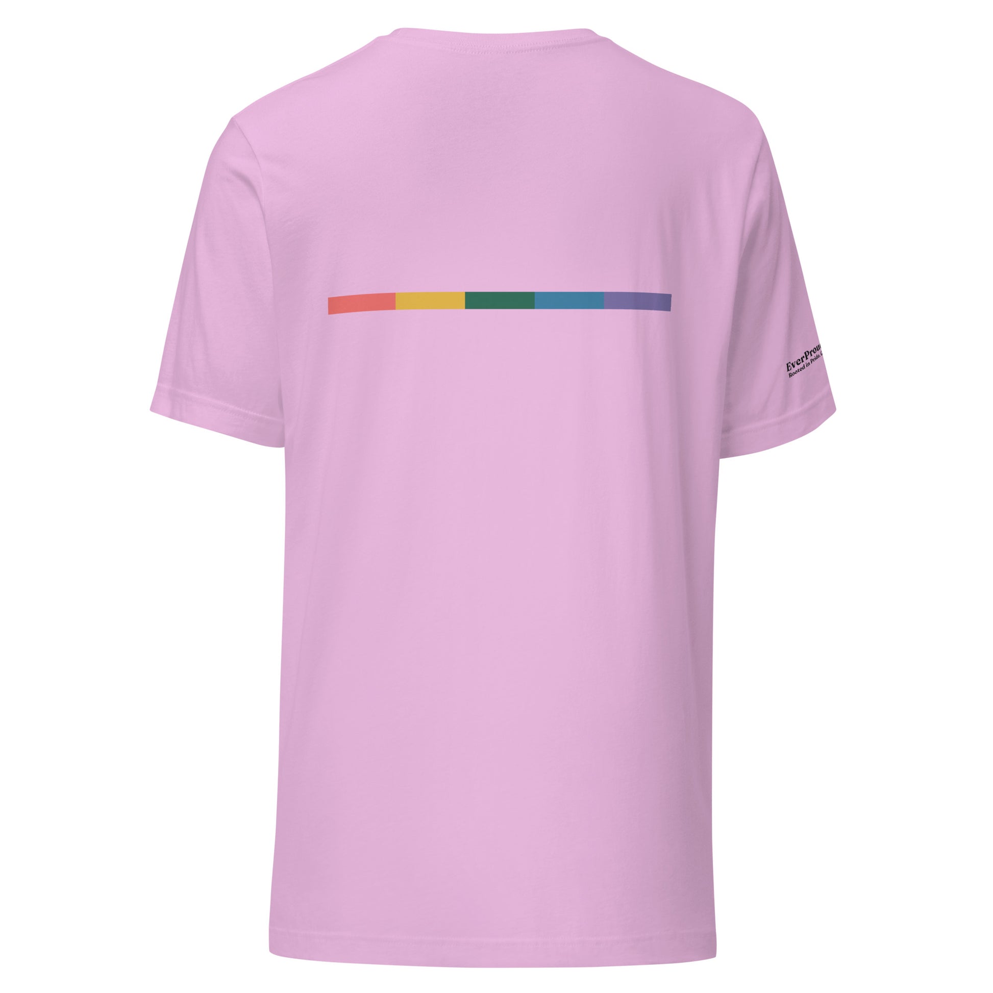 Signal Offset T-Shirt — lilac, back view, queer-owned PNW Pride apparel